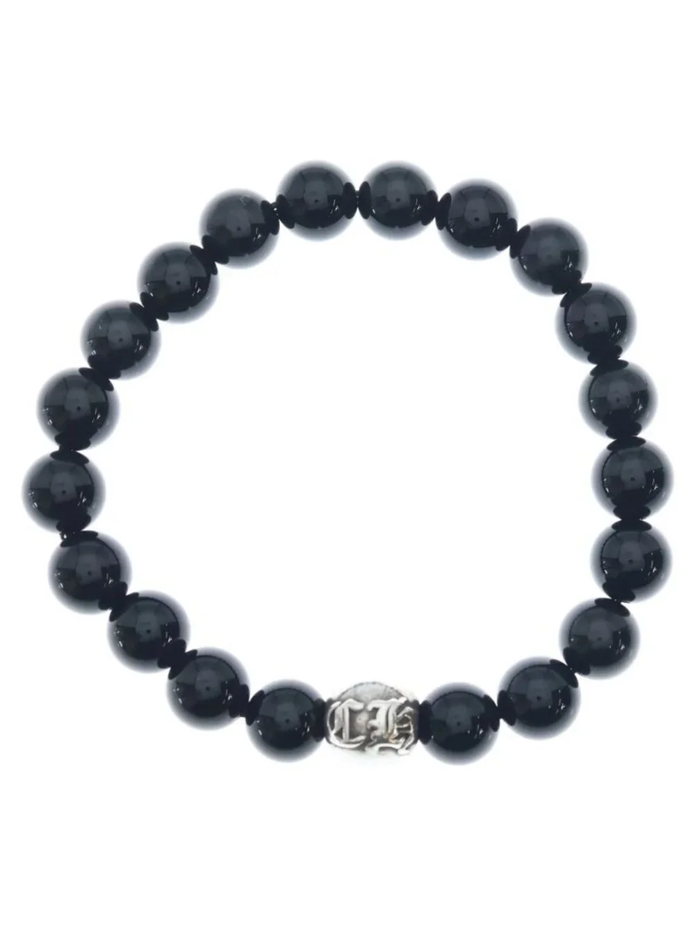 Chrome Hearts 10 Bead Bracelet Black